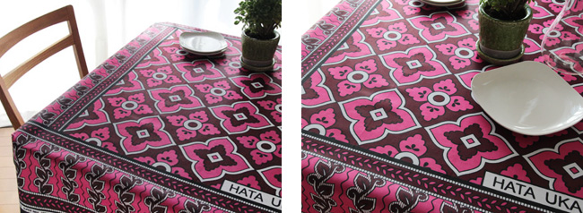 カラフルなテーブルクロス