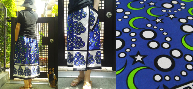 アフリカ布スカート