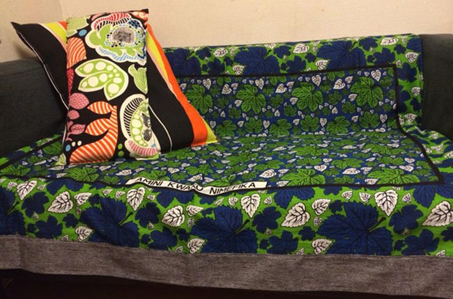 ソファーカバー_アフリカ布