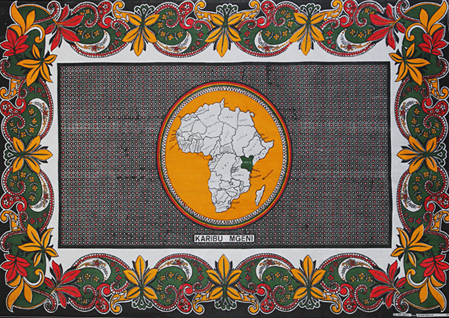 アフリカ地図　カンガ