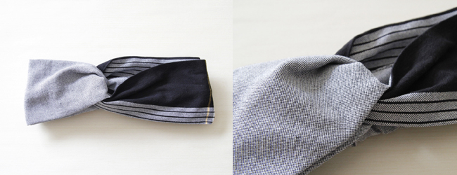 モノトーンヘアバンド