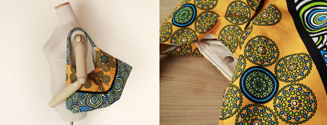 アフリカ布バッグ