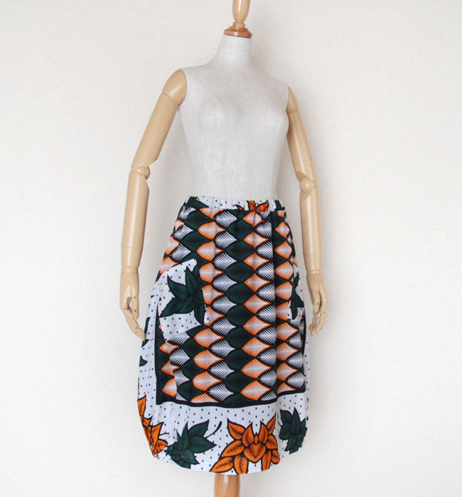 アフリカ布バルーンスカート