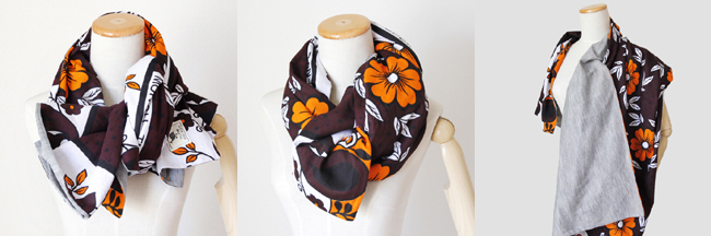 カンガマフラー　アフリカ布