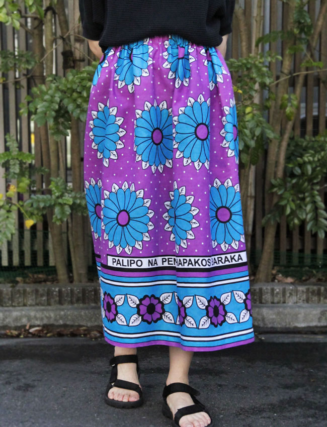 アフリカ布スカート