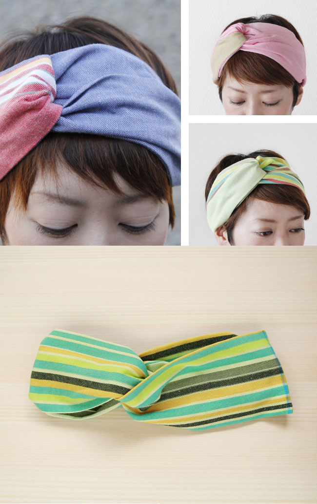 ヘアバンドストライプ