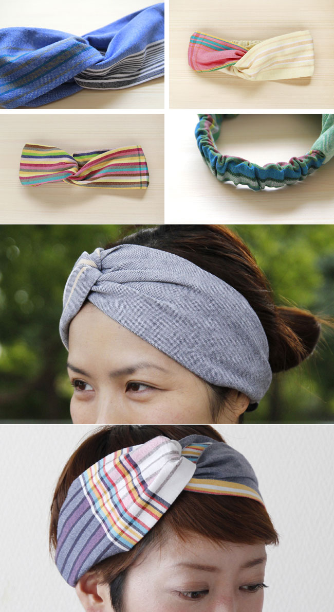 ヘアバンドストライプ