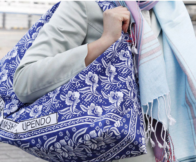 アフリカ布バッグ