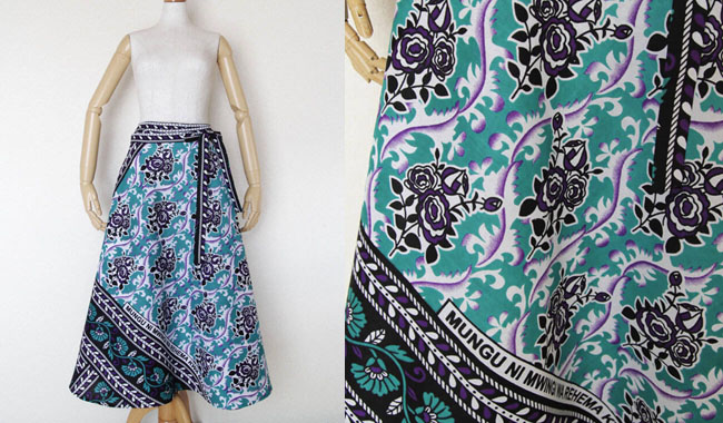 アフリカ布スカート